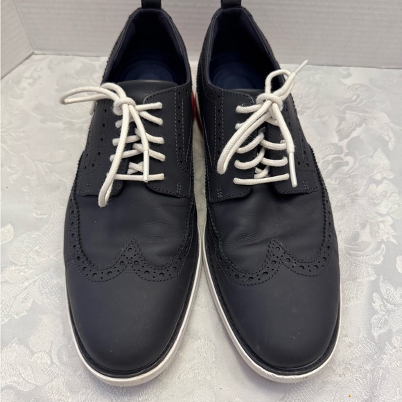 Cole Haan Grand Evolution 10M Wingtip‎ Oxford Leather Comfort Shoe Blue Office main image 8